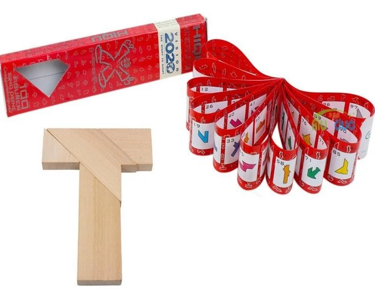 Casse-tête en Bois Tangram T
