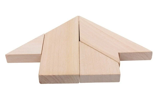 Casse-tête en Bois Tangram T