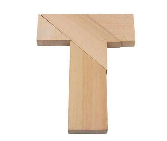 Casse-tête en Bois Tangram T