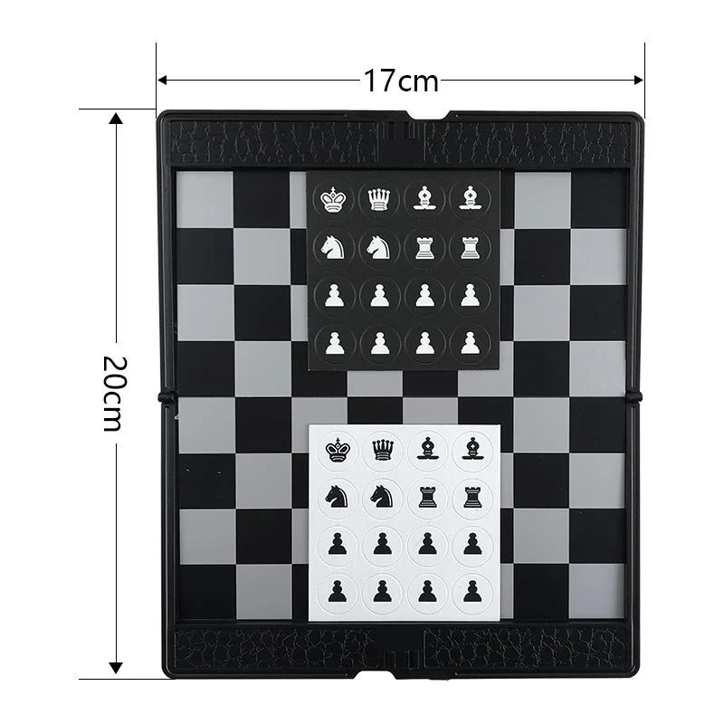 Jeu d'Échecs de Poche - pliable et magnétique