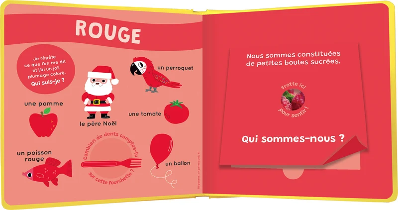 Mon livre des odeurs et des couleurs | Les premières odeurs
