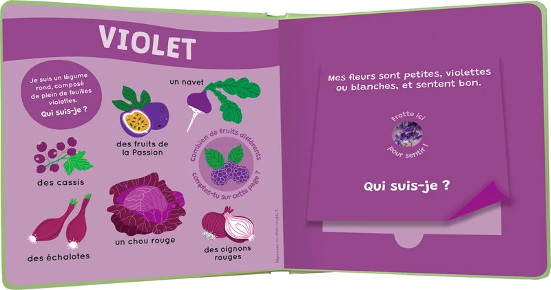 Mon livre des odeurs et des couleurs | Le marché
