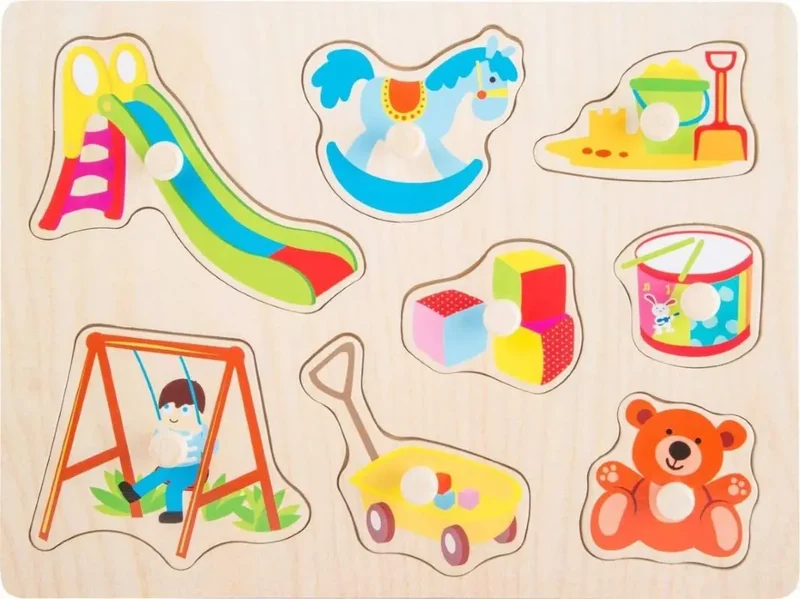 Puzzle à poser Jouets, puzzle en bois à boutons