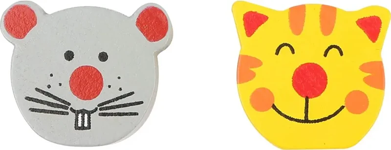 Jeu de dames pour enfant Chat et souris
