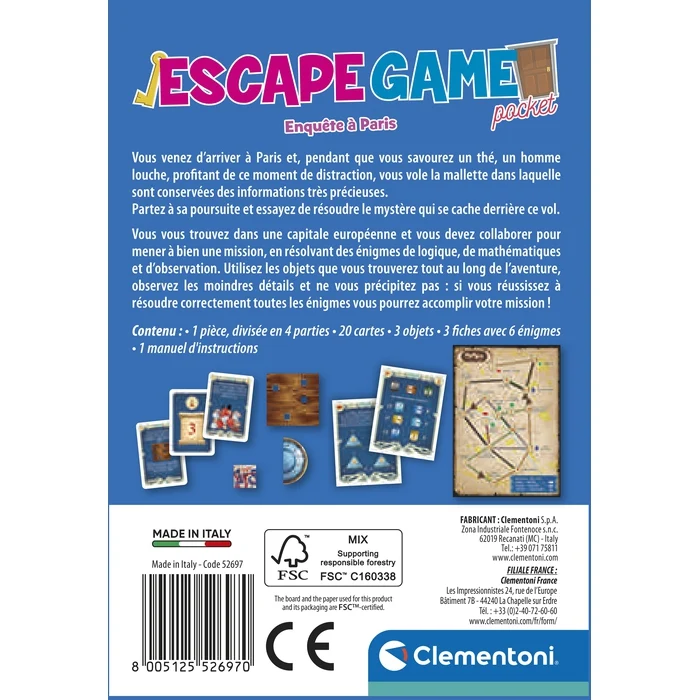 Escape Game - Enquête à Paris
