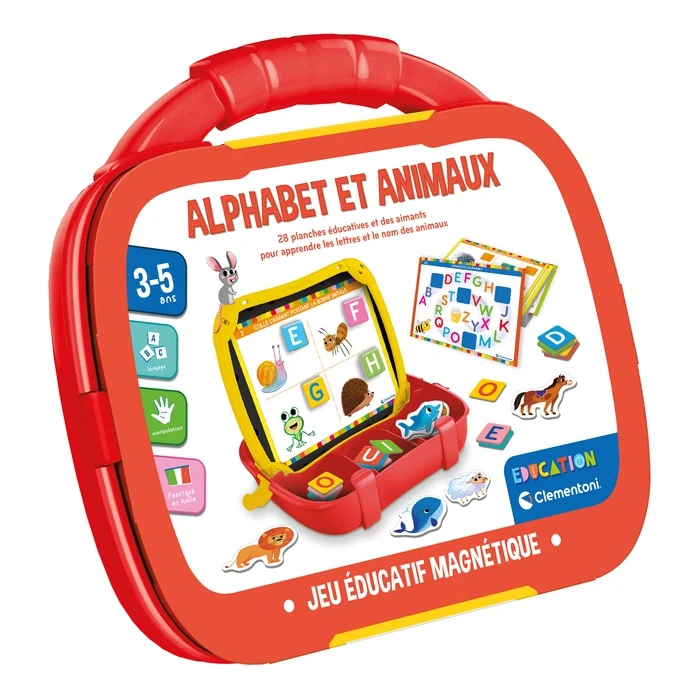 Mallette magnétique - Alphabet et animaux
