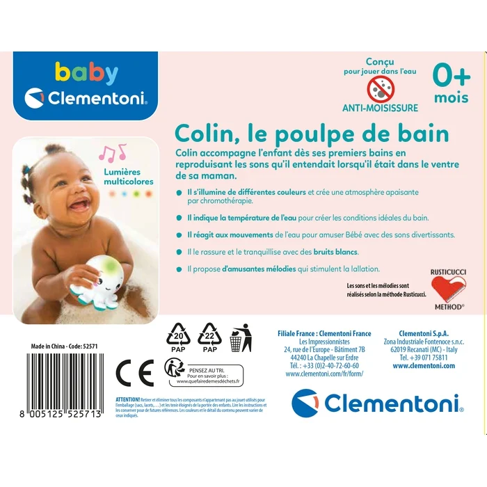 Colin, le poulpe de bain