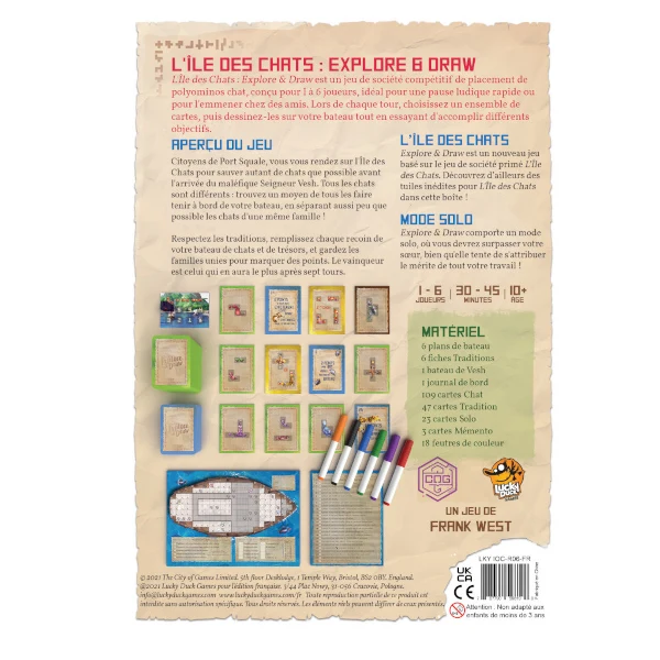 L'île des Chats: Explore & Draw
