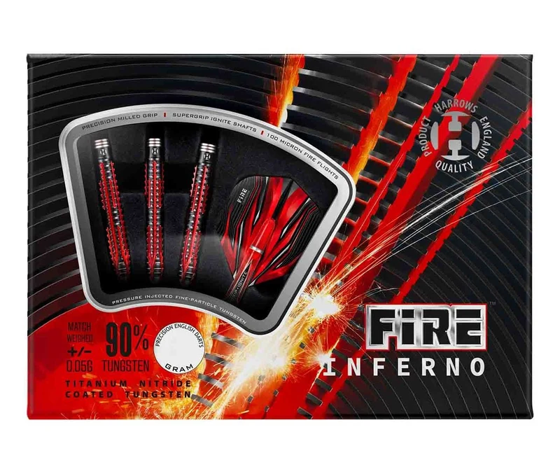 Fléchettes Soft - Harrows - Fire inferno - 90% tungestene