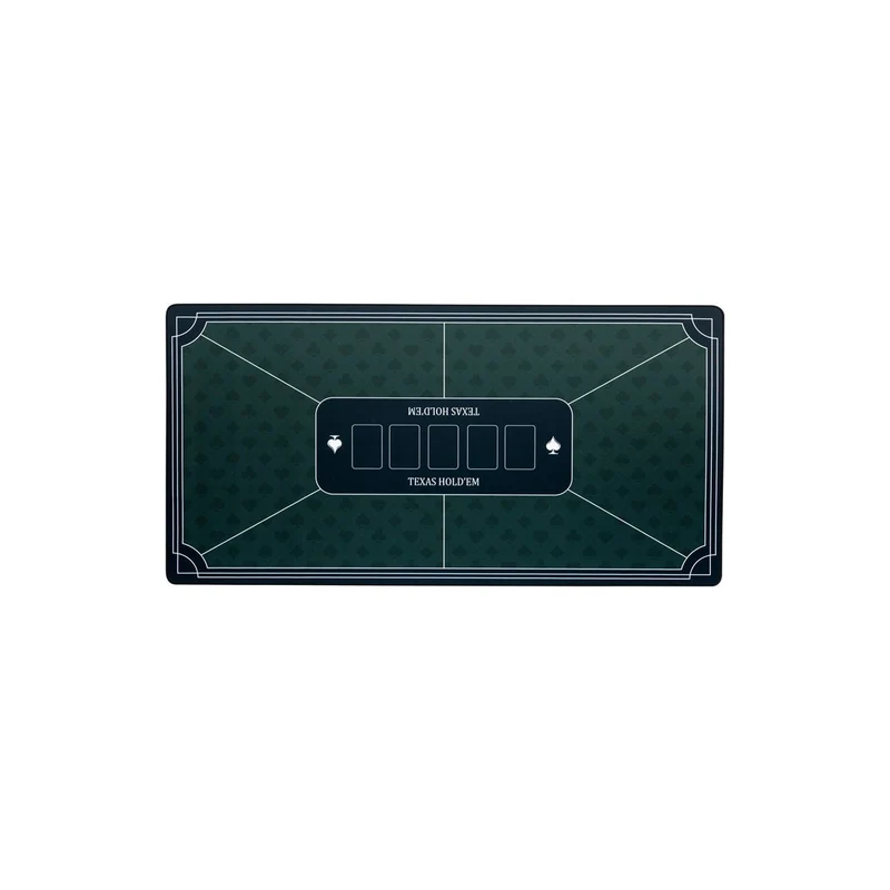 Tapis de poker Texas Hold'em - Néoprène - Vert