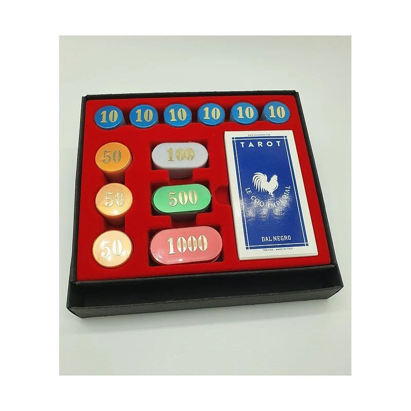 Coffret de tarot carton - 120 jetons