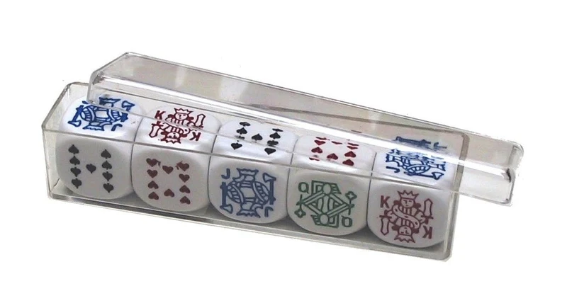 Coffret poker d'as boite transparente - 16 mm
