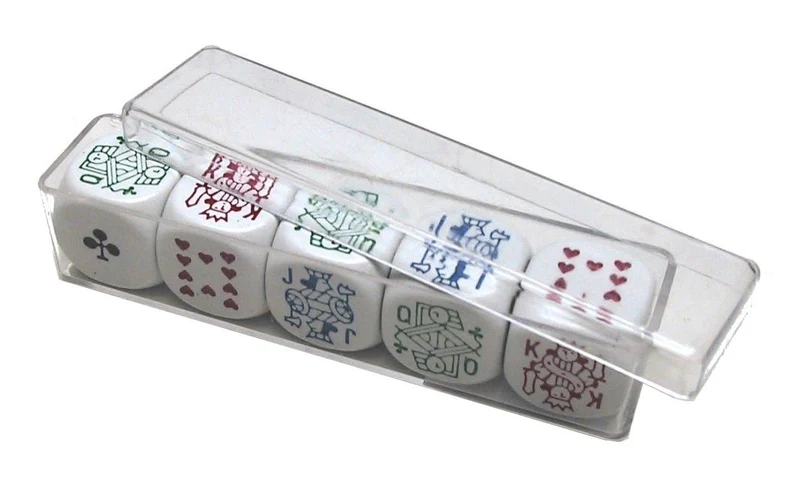 Coffret poker d'as boite transparente - 16 mm