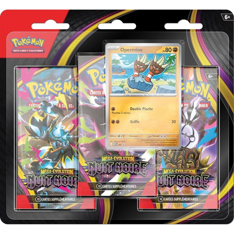 Pokémon - ME05- Nuit Noire - Coffret 3 Boosters