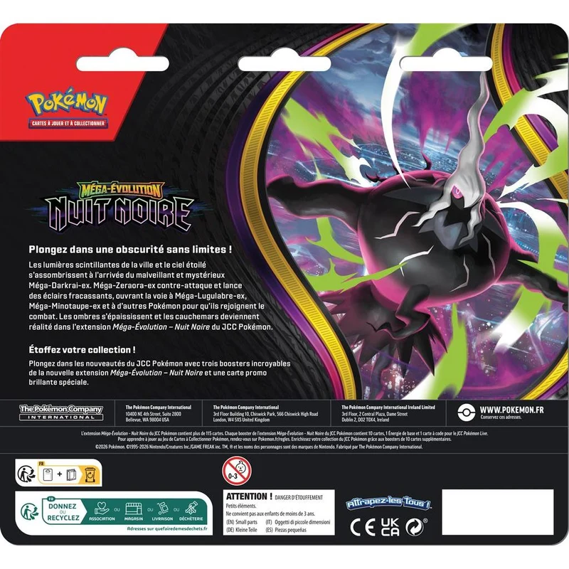 Pokémon - ME05- Nuit Noire - Coffret 3 Boosters