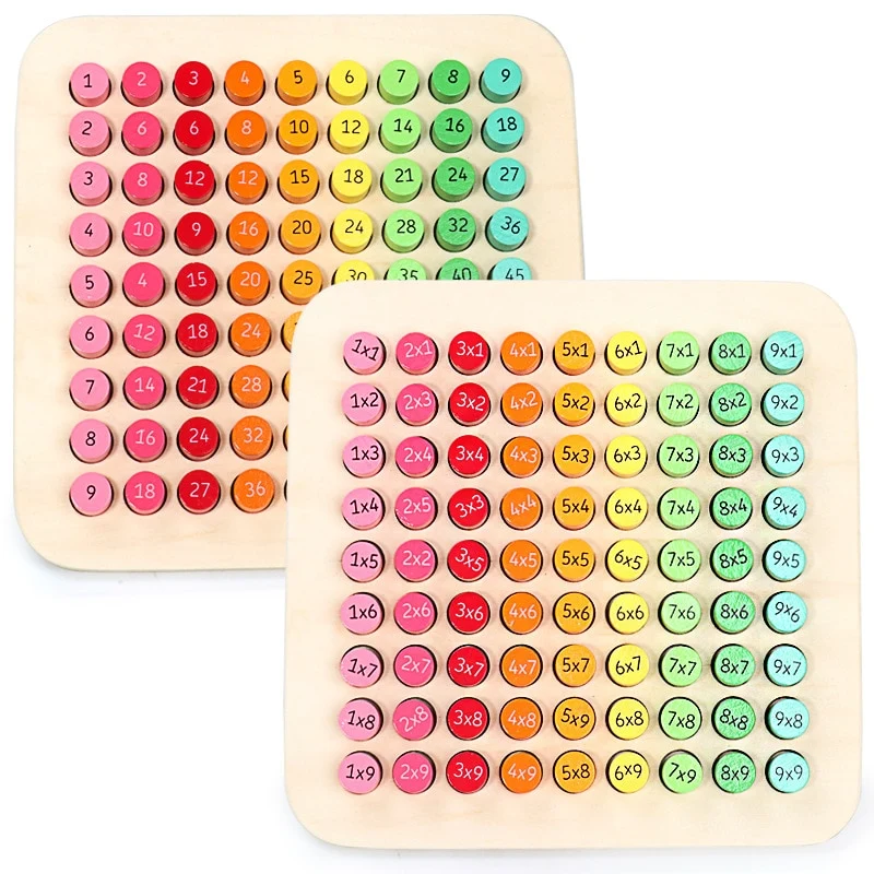 Table De Multiplication En Bois 9x9