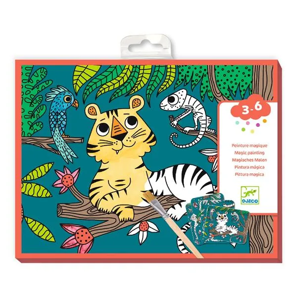 Peinture magique à révéler - Dans la jungle