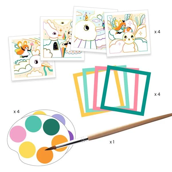 Cartes à peindre - Jardin Féérique