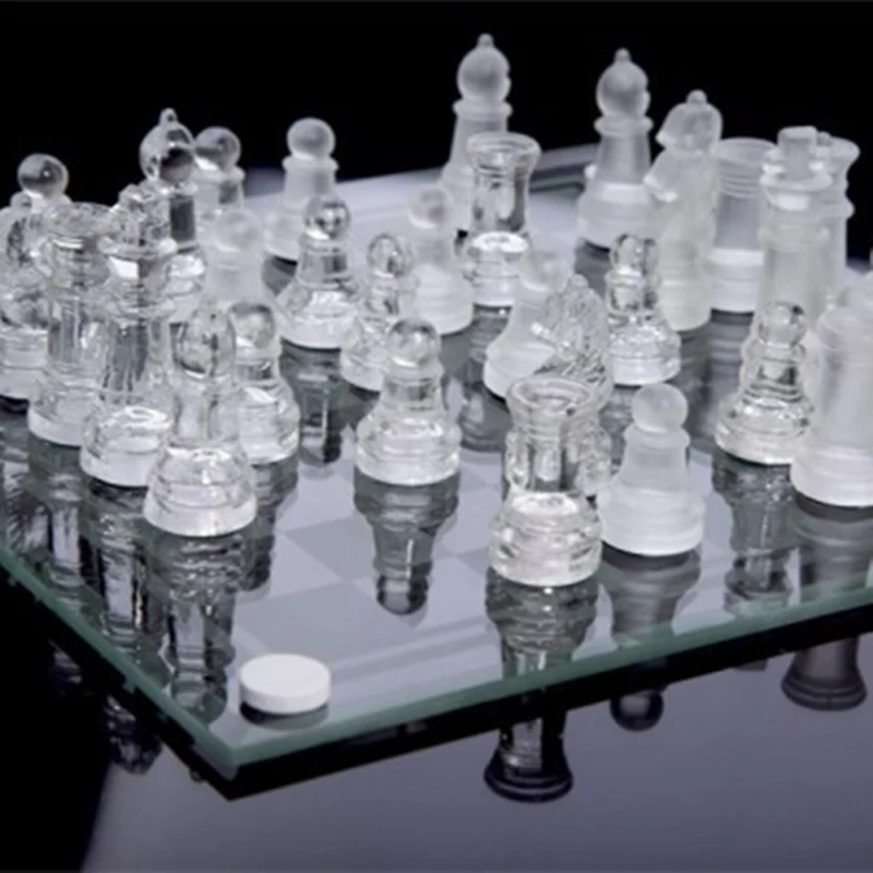 Jeu d'Échecs en Verre