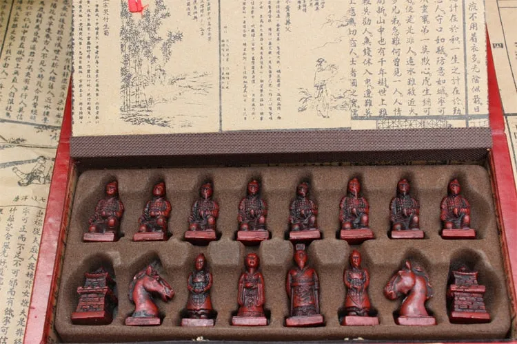 Jeu d'Échecs en Bois Artisanal