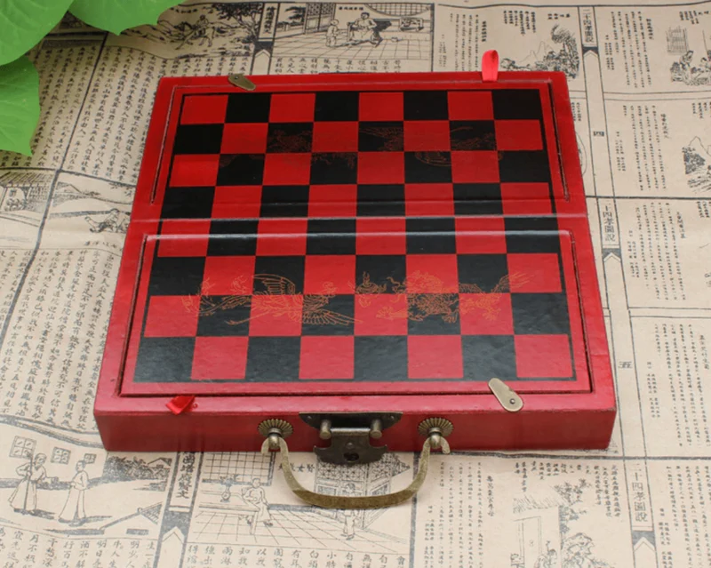 Jeu d'Échecs en Bois Artisanal