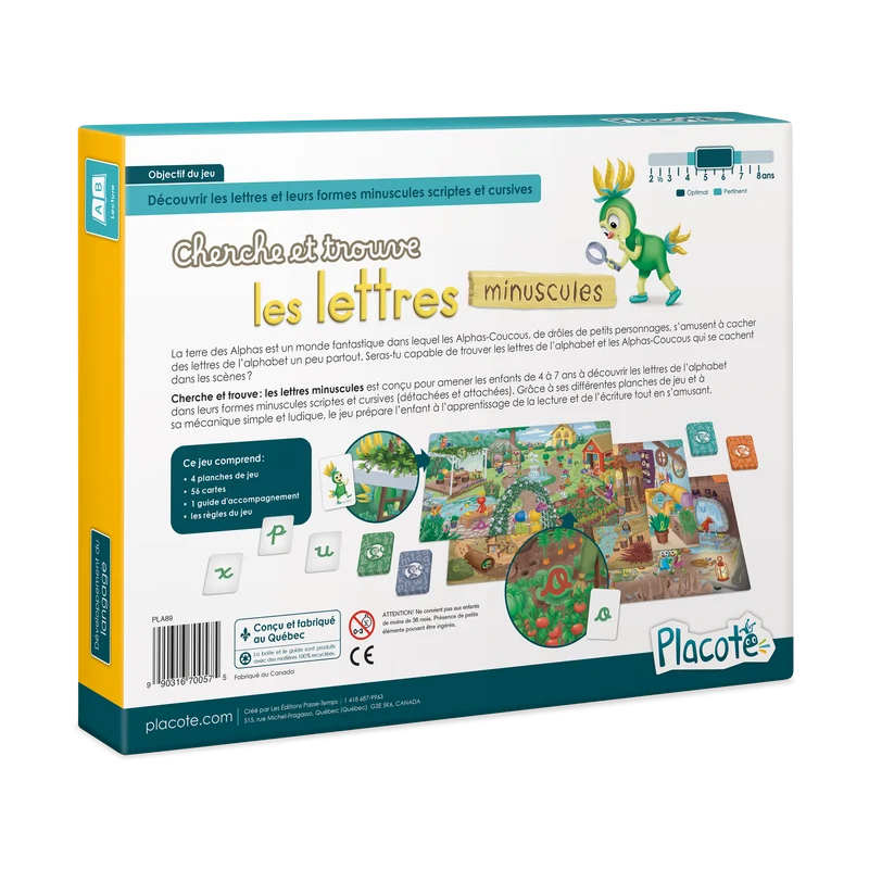 Cherche et trouve : les lettres minuscules