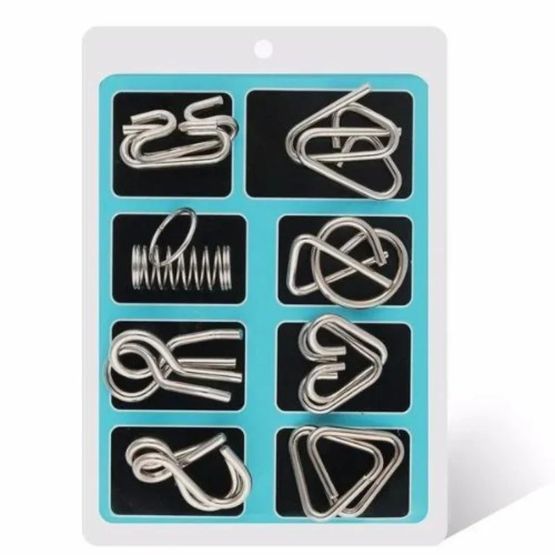 Coffret Casse-tête 8 pièces en Métal