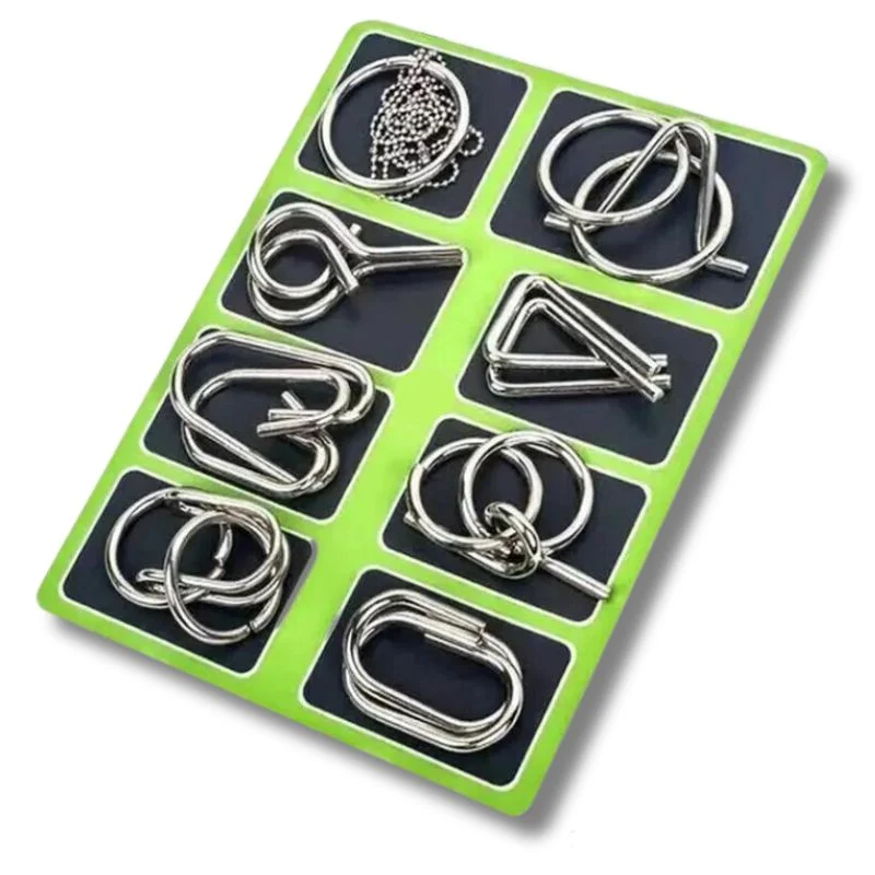Coffret Casse-tête 8 pièces en Métal