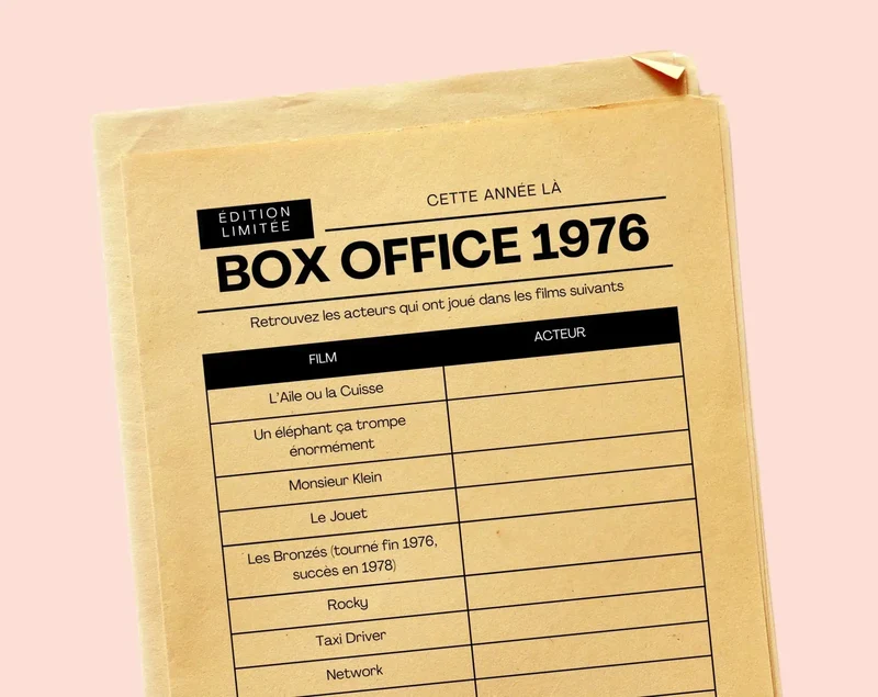 Jeu anniversaire année 1976 - 10 jeux à imprimer pour fêter les 50 ans