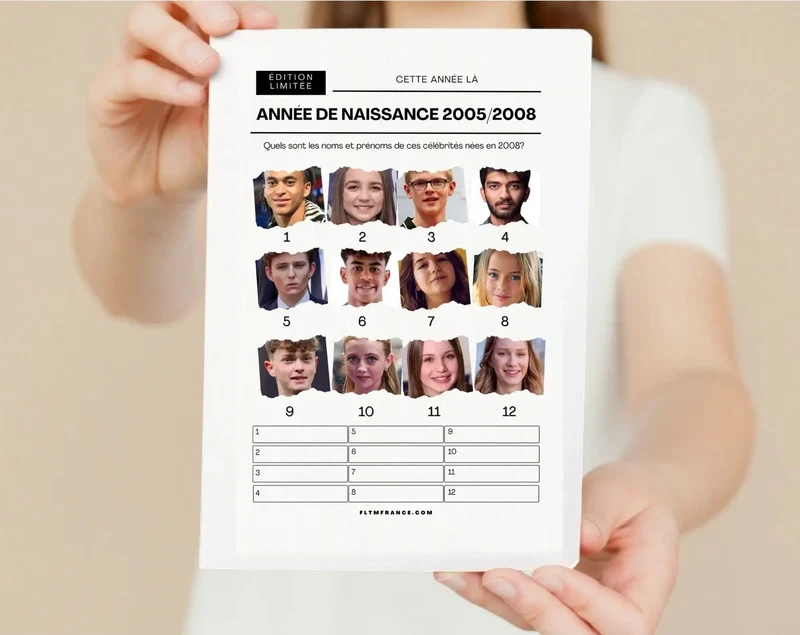 Jeu anniversaire année 2008 - 10 jeux à imprimer pour fêter les 18 ans