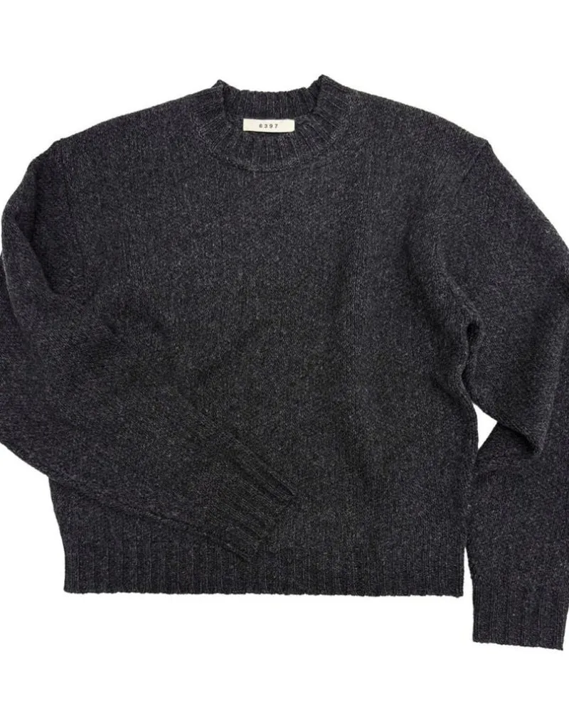 6397 - Pull Col Rond Haut - Anthracite