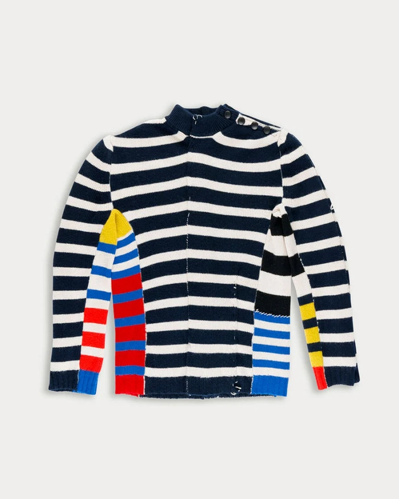 La Fetiche - Pull Mae - Marine & Ecru