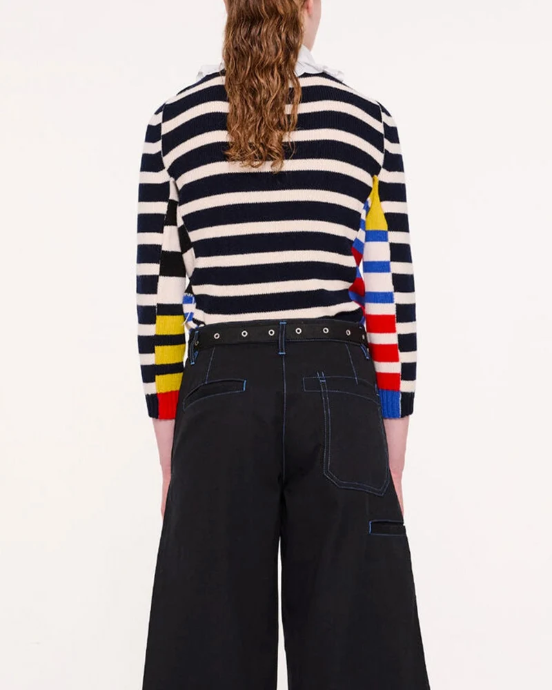La Fetiche - Pull Mae - Marine & Ecru