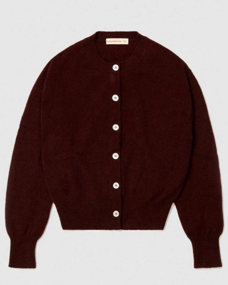 & Daughter - Cardigan Ada - Burgundy