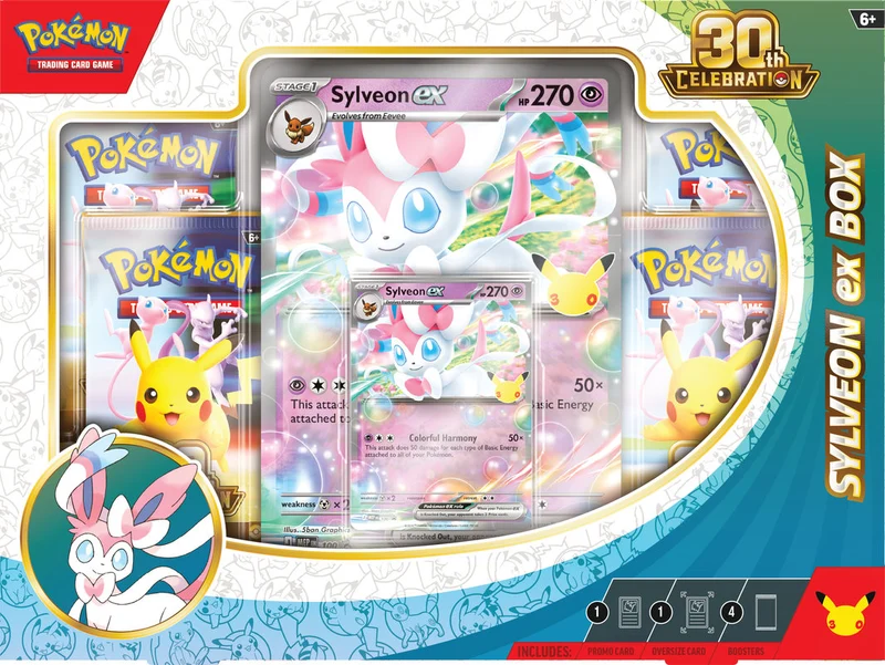 Pokémon 30th celebration Sylveon/Greninja Ex box