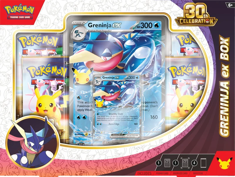 Pokémon 30th celebration Sylveon/Greninja Ex box