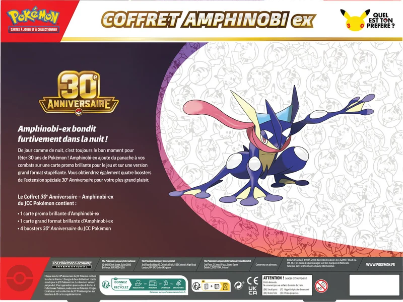 Pokémon 30e Anni. Coffret Amphinobi/Nymphali ex