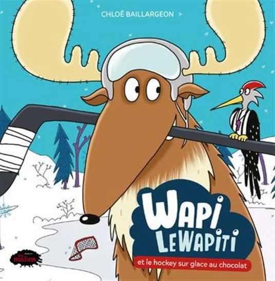Wapi LeWapiti et le hockey sur glace au chocolat