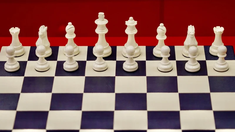Jeu d'échecs en marqueterie de cuir - Exemplaire unique - Fabrication française