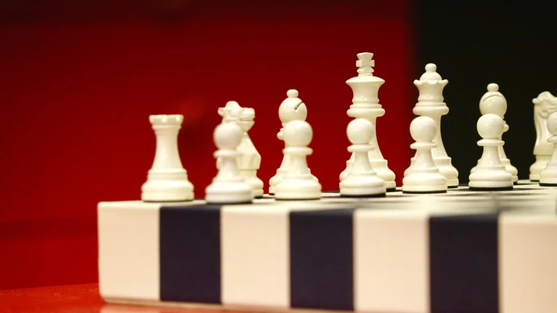 Jeu d'échecs en marqueterie de cuir - Exemplaire unique - Fabrication française