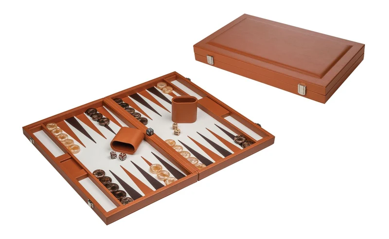 Backgammon style Cuir - GM - Caramel