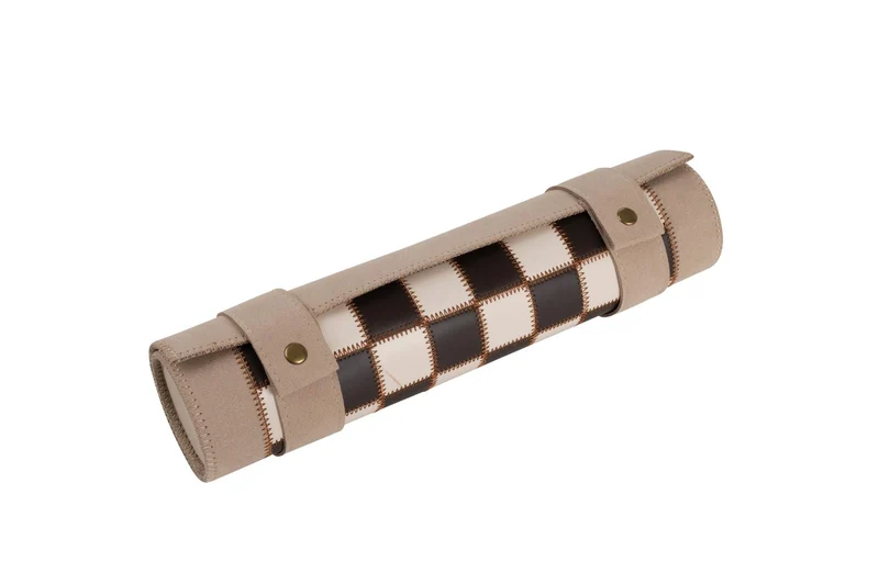 Backgammon / Echecs de voyage - Roulable - Style cuir - Magnétique
