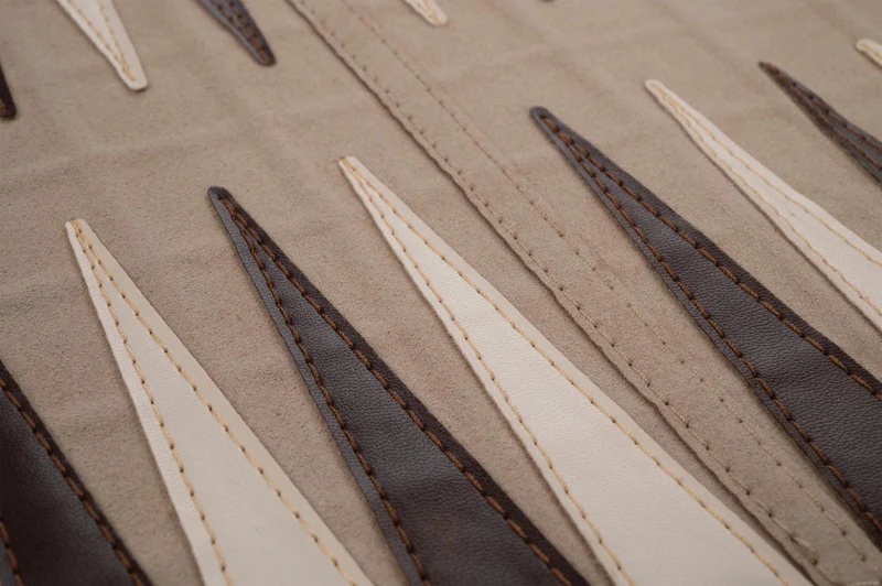 Backgammon / Echecs de voyage - Roulable - Style cuir - Magnétique