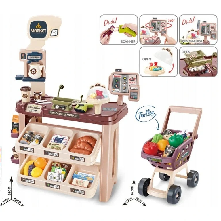 Kids SuperMarket : Supermarché et chariot pour enfant