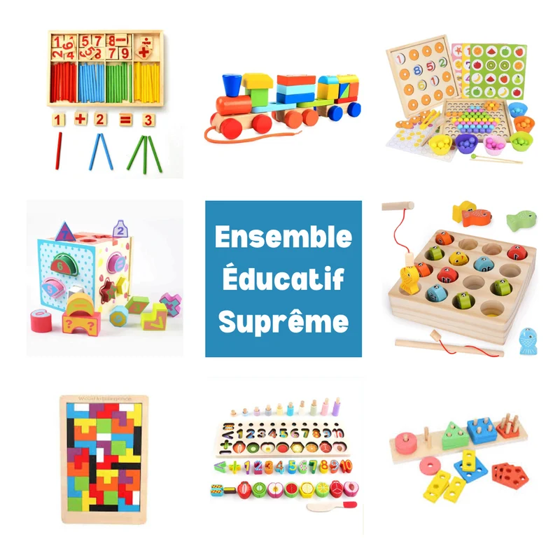 Ensemble Éducatif Suprême - 8 Jouets éducatifs