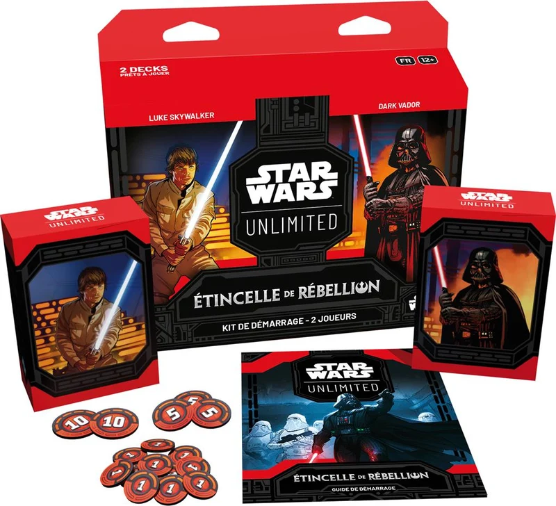 Star wars Unlimited Etincelle de Rébellion Kit de démarrage