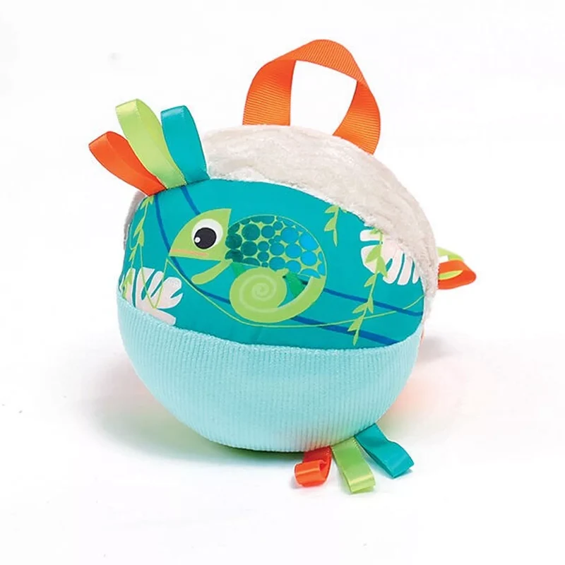 Balle d'éveil en tissus caméléon