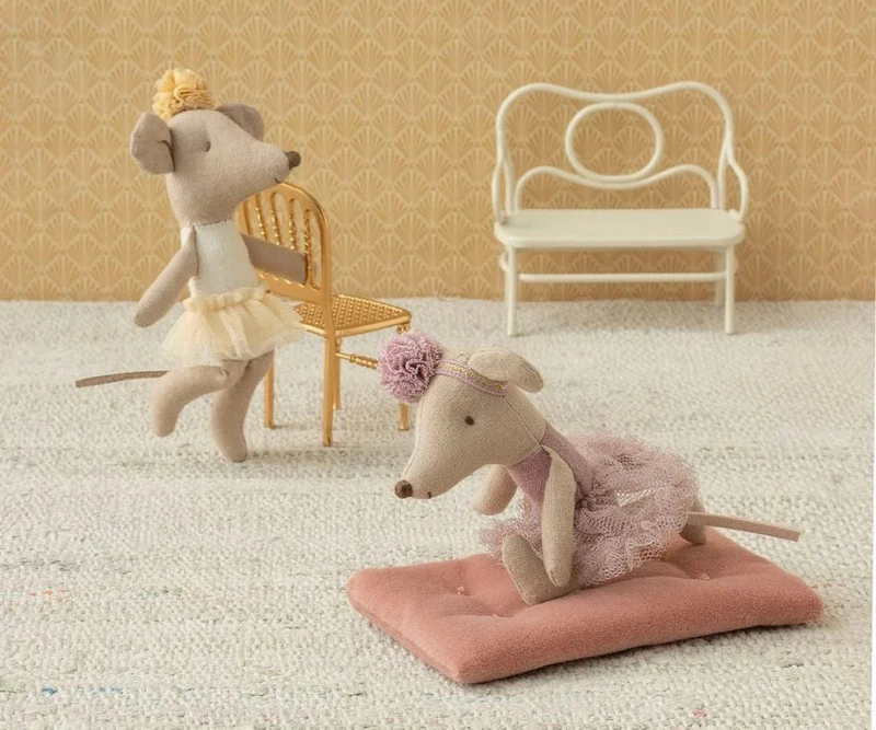 Souris Ballerine, Petite Sœur - Blanc Cassé