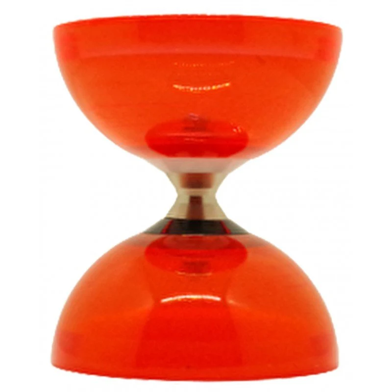 Diabolo Cyclone Quartz V2 à roulement JWS - Rouge - MM