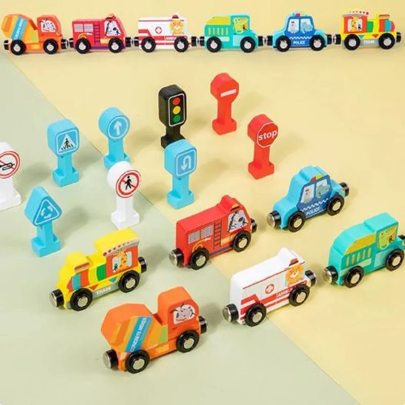 WoodenMagnetTrain : Train Magnitique en bois